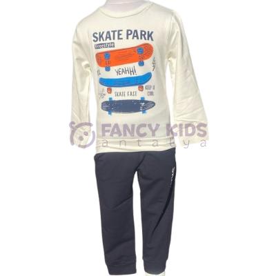 1-8 Yaş Erkek Çocuk Skate Park Pijama Takımı  