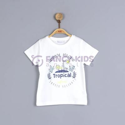 6-36 Ay Erkek Çocuk T-Shirt Tropikal Baskılı