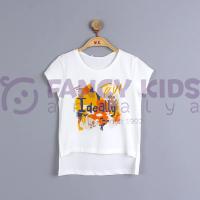8-14 Yaş Kız Çocuk T-Shirt Baskılı Ideally 